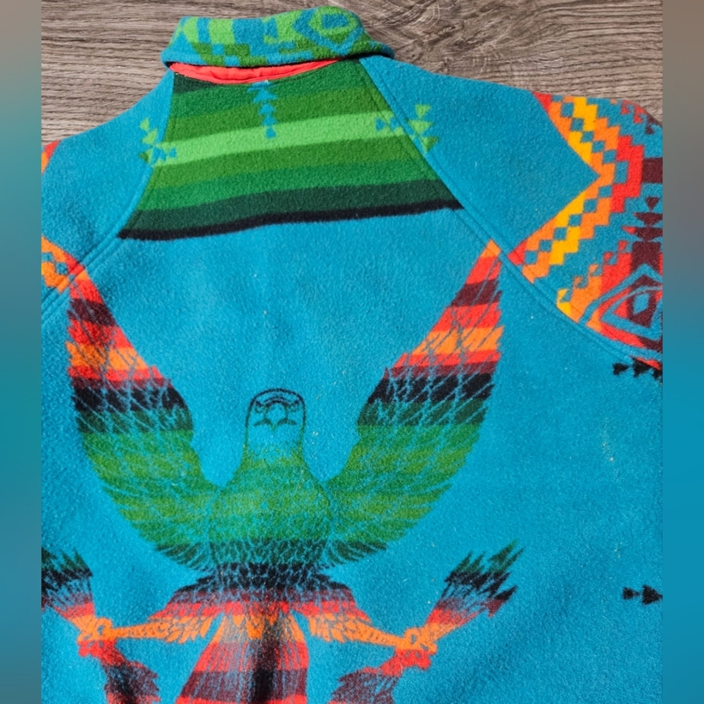 Vintage Pendleton Aztec Bomber Jacket Beaver Stat… - image 8